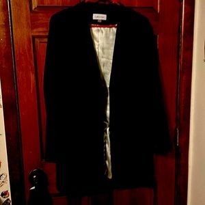 Black long blazer, Calvin Klein size 12